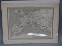 Antique Map : Europe & Mediterranean - 1855