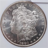 1880-S $1 NGC MS 66