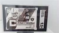 Raiders Josh Jacobs Jersey/Patch SGC 9.5 Pop 1