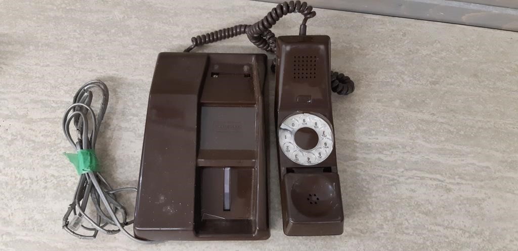 Northern Electric  rotary phone brown
