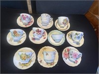 10 sets of cups & saucers- see pictures