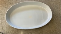 1- 18" American White Oval Serving Dish