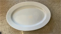 2- 18" China White Oval Serving Platter