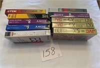 Recordable VHS tapes, some unopened