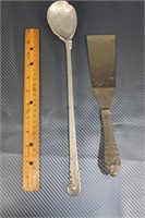 Pewter Spoon and Spatula