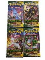 (4) x Pokemon Evolving Skies Complete Art Set