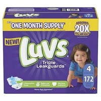 Luvs Diapers Size 4  172 Count