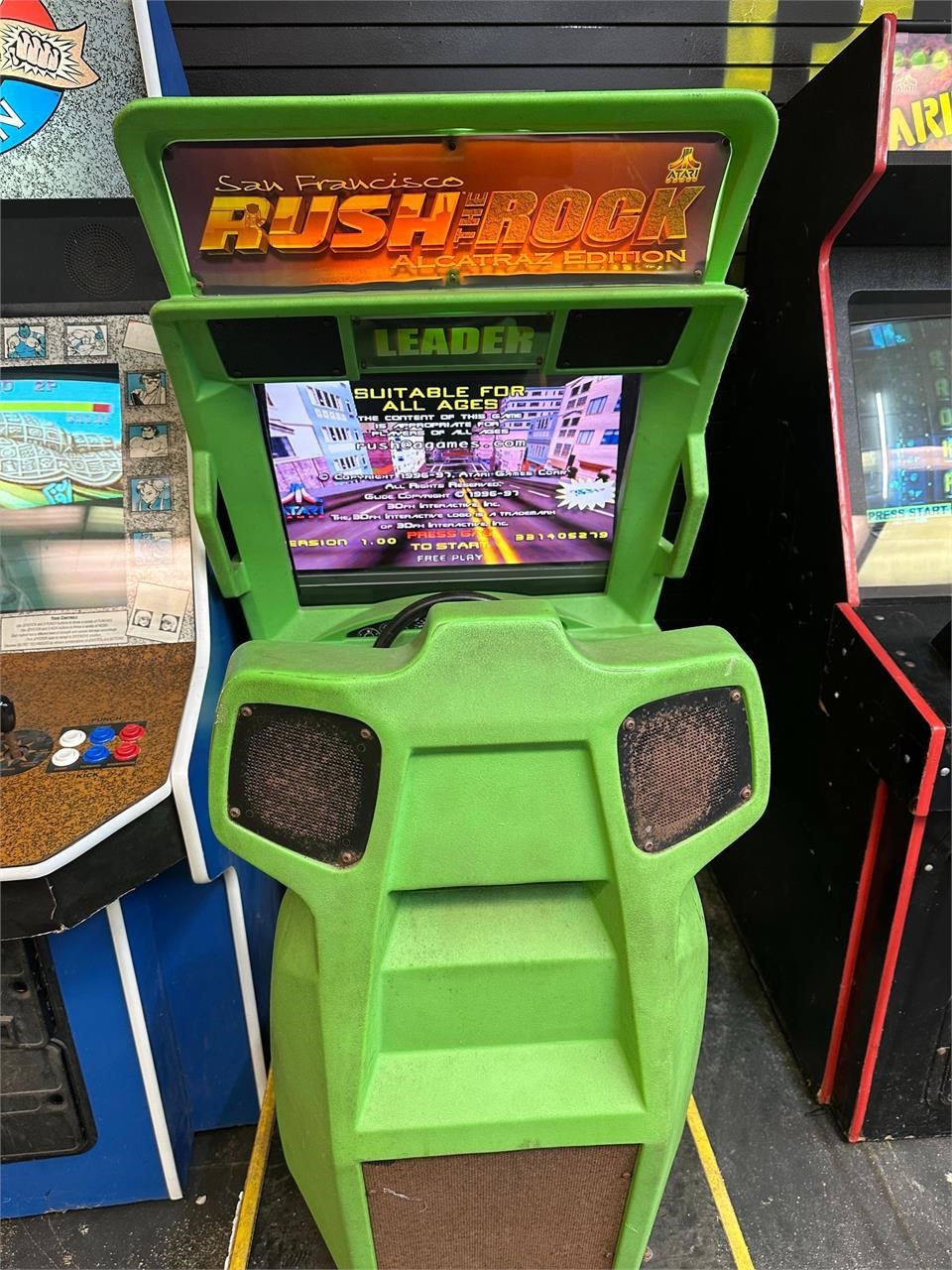 Rush the Rock sit-down driver Coin operated ARCADE