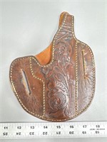 Vintage leather hand tooled holster