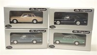 Four Trax Originals Chrysler Valiant 62 model cars