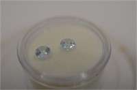 1.10 Ct. Round Brilliant Cut Aquamarine Gemstones