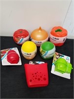 New sponge station, egg to go container,