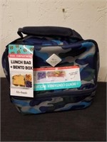 New fit and fresh dual compartment lunch bag and