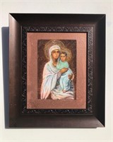 "Virgin Mary And Baby Jesus"10"x8"Collectible Icon