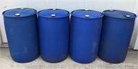 4 Plastic Barrels