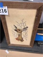 Embroidered Deer Picture