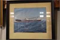 Texaco print of Chesapeake Bay Bridge and Texaco