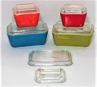 Pyrex Colors Refrigerator Dishes