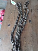 16 ft 3/8" chain with two hooks