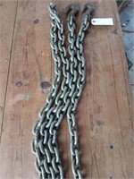16 ft 3/8" chain with two hooks