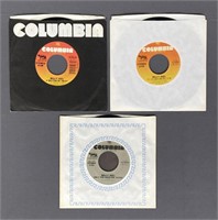 Three Billy Joel 45 Single Vinyl Records