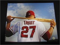 Mike Trout Signed Angels 8x10 Photo W/Coa