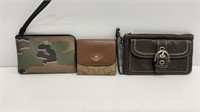 (3) COACH wallets, (not authenticated)