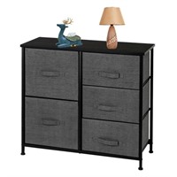 N6297 Dresser with 5 Drawers, Gray