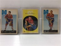 1962 Parkhurst Hockey Cards X3 Montreal