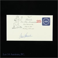 Tom Seaver Signed Shea Stadium Envelope (COA)