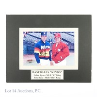 Nolan Ryan Pete Rose Signed MLB Photo (COA)