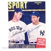 Ted Williams Joe DiMaggio Signed MLB Photo (COA)