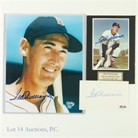 Ted Williams Signed Photos & Index Cut Signature