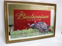 33"x 23" Framed Budweiser Mirror Sign