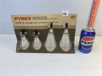 Pyrexware by Corning Salt & Pepper Shakers