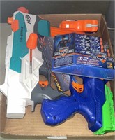 Various Nerf guns and bullets