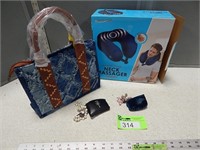 Neck massager, purse and more