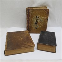 Book - German Bibles - 1843 1869 1917 - very worn