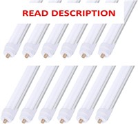 8ft LED Bulbs  T12  45W  5400LM  12 Pack