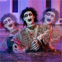 JOYIN Animated Zombie Halloween Prop with LED