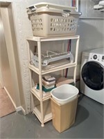 Plastic Shelving Unit, Laundry Drying Rack
