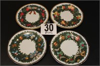 (4) Gold Buffet Royal Gallery Decorative Plates