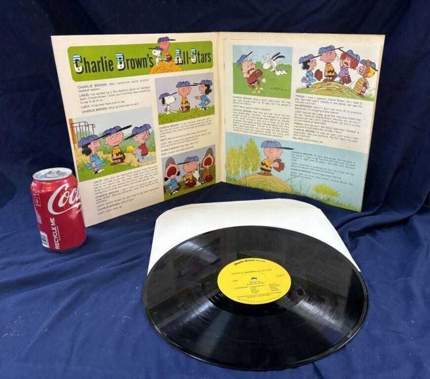 WW! Vtg Charlie Brown's All Stars LP & Storybook