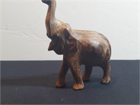 Carved Wooden Elephant Statue