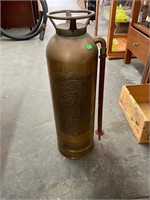 Antique Brass Fire Extinguisher