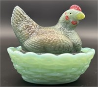 Jadeite Hp Hen On The Nest By Rosso