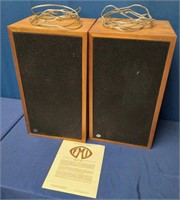 Pair of Vintage FMI 120 Speakers