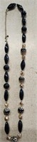 Avon Black & Goldstone Necklace