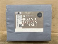 Queen organic cotton sheet set