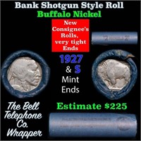 Buffalo Nickel Shotgun Roll in Old Bank Style 'Bel